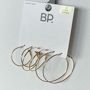 BP. Set of 3 Hoop Earrings